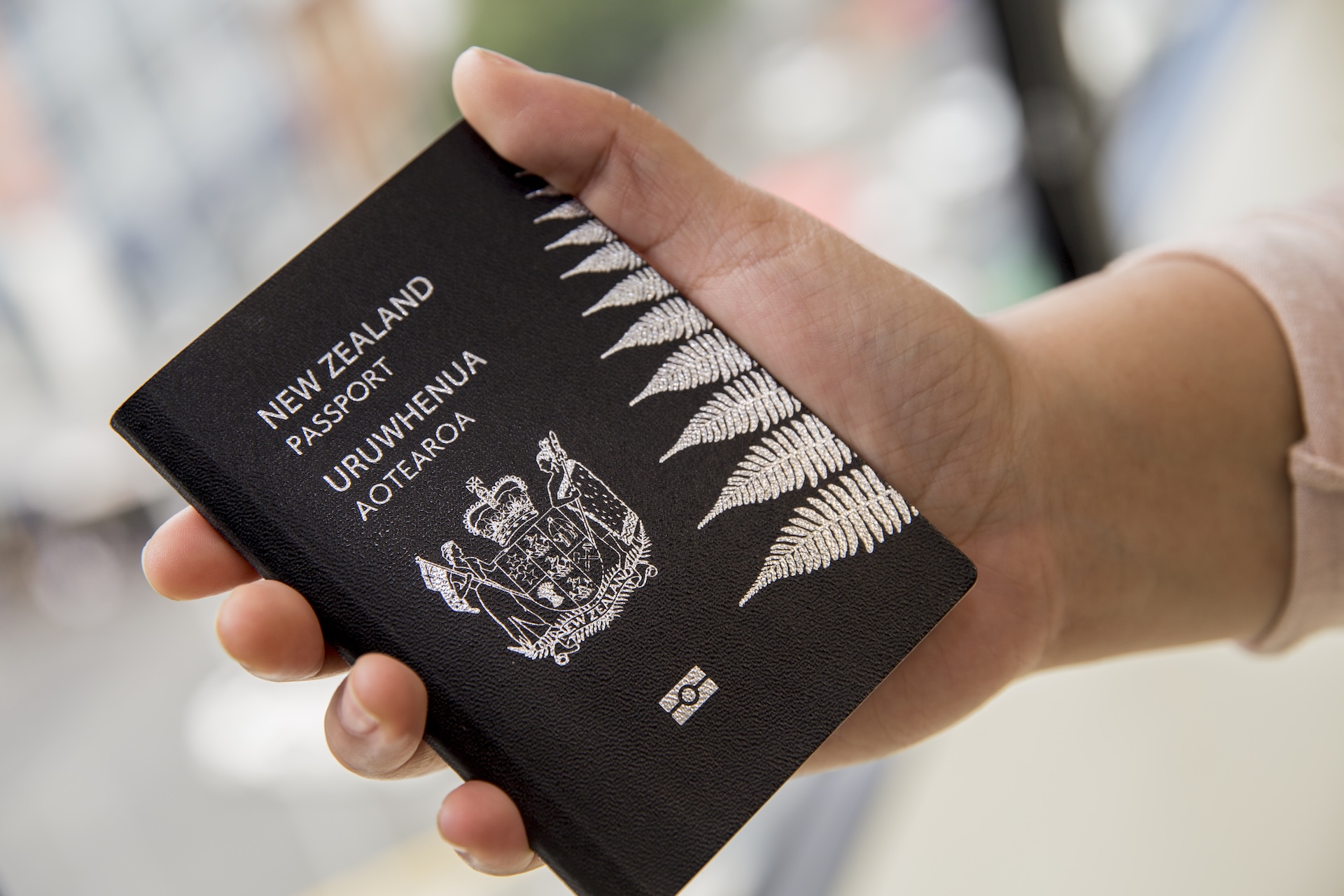 Passport in hand